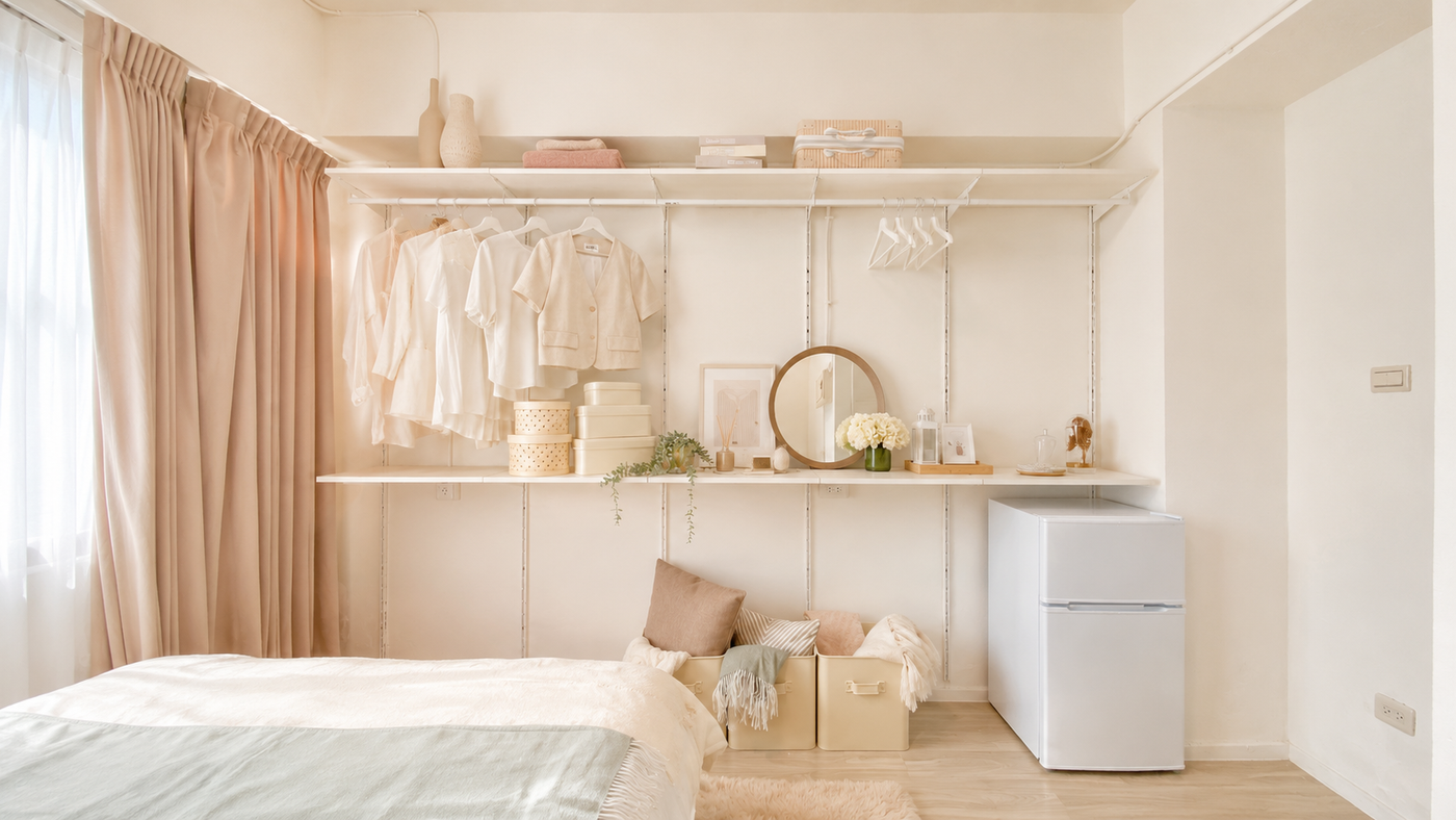 Old apartment bedroom renovation