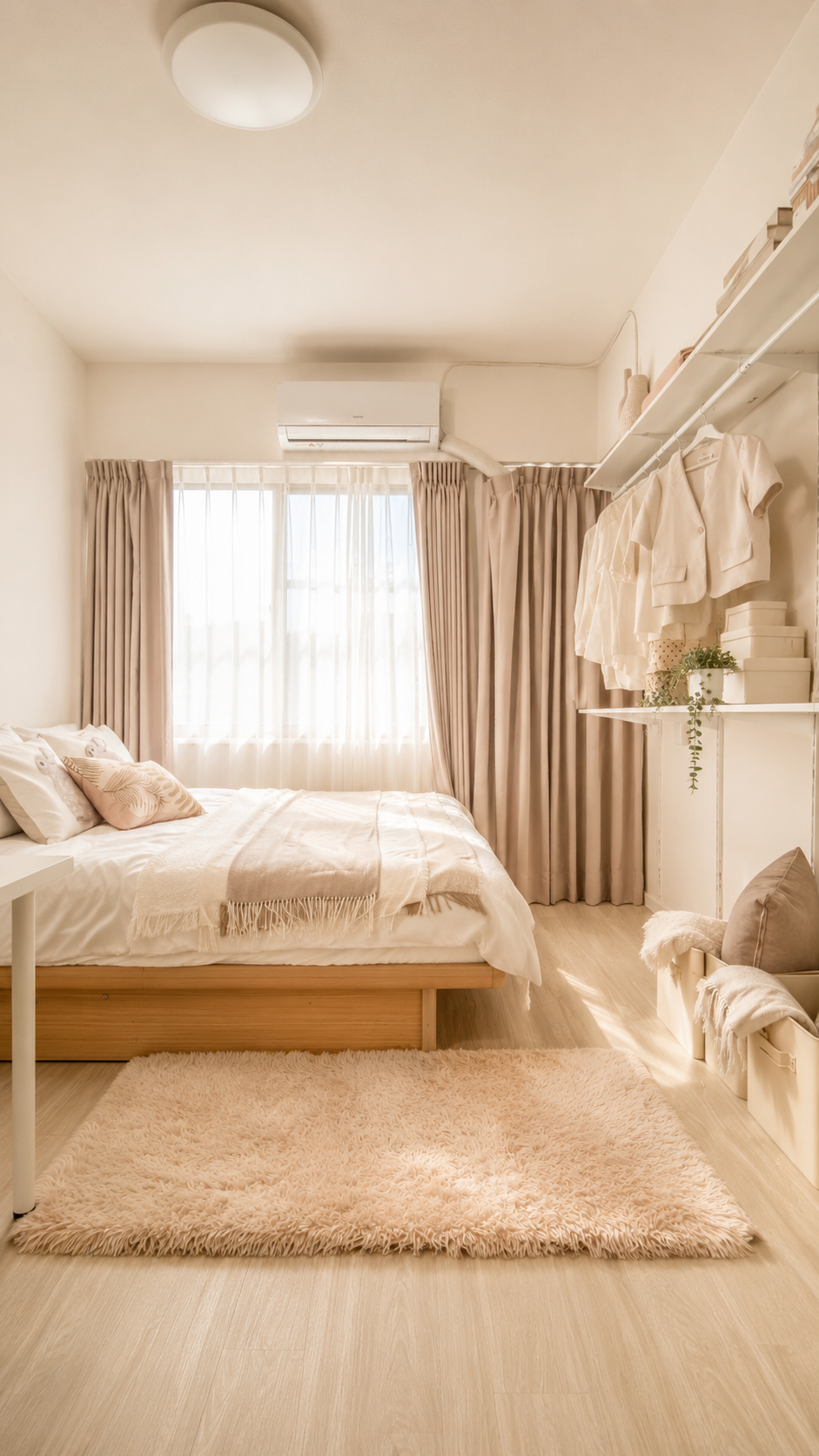 Old apartment bedroom renovation